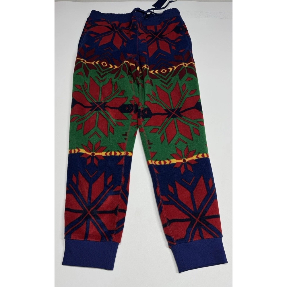 $248 Polo Ralph Lauren Men M Snowflake Graphic Fleece Jogger Sweatpants NWT